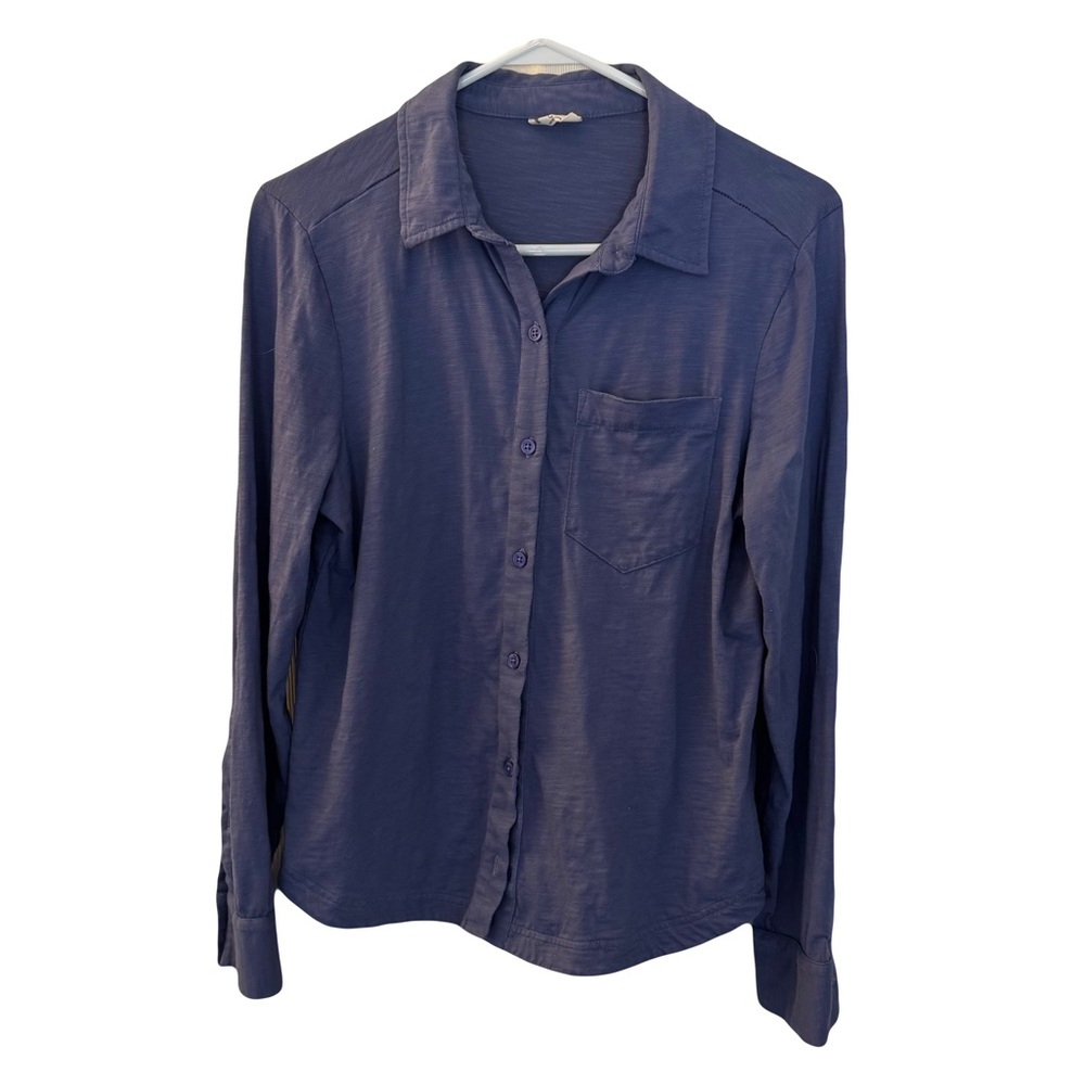 Women's Pact Organic Cotton Button Up Shirt, Light Blue, Size S